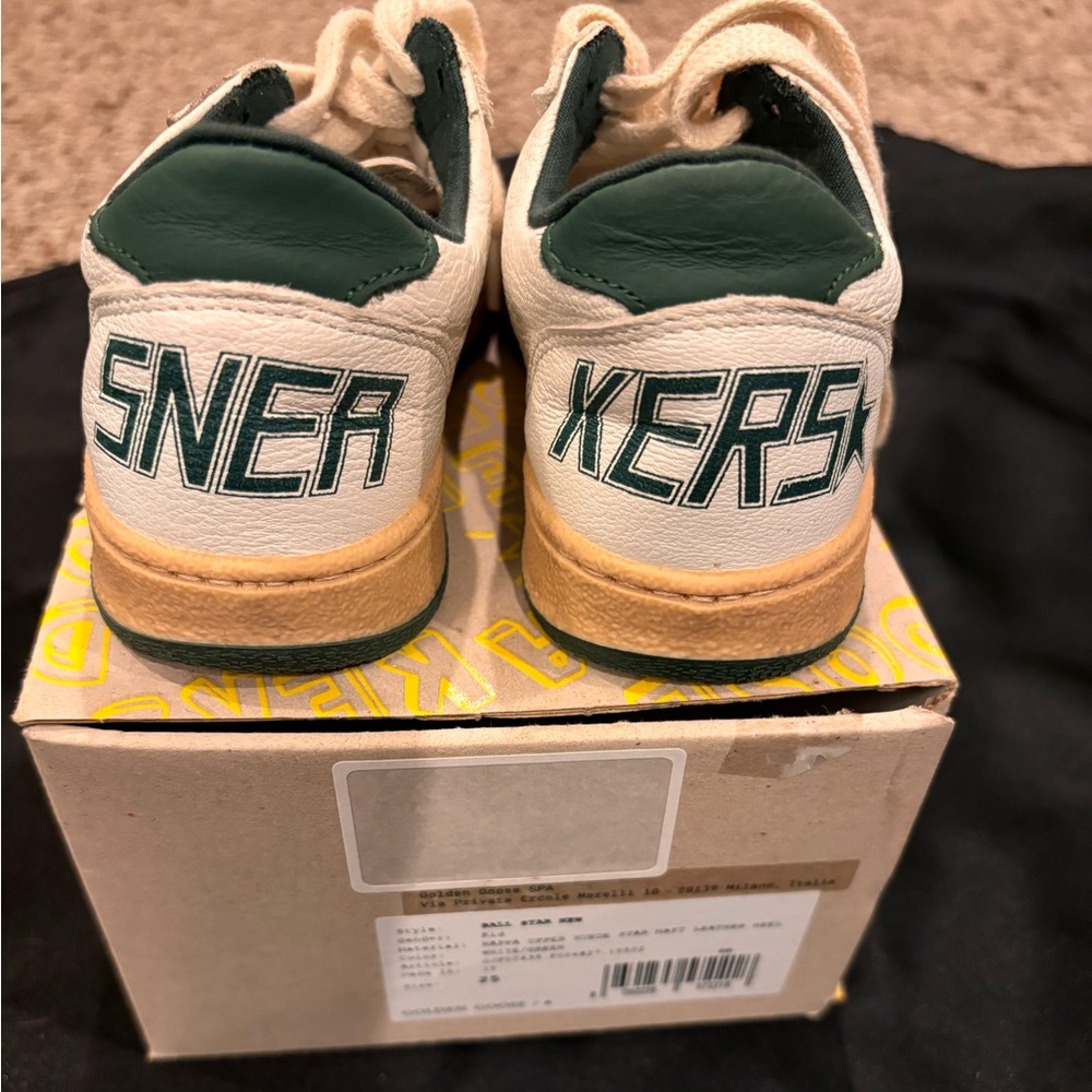 Golden Goose Ball Star Lace Up Sneakers Size 25 (9 Toddler)